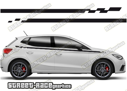 Seat Ibiza racing stripes 012