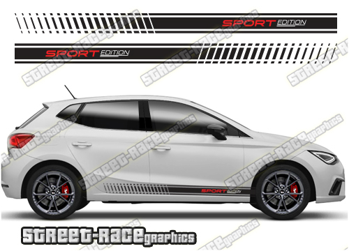 Seat Ibiza racing stripes 021