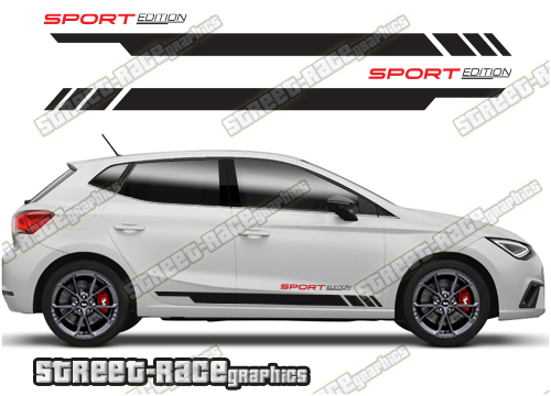 Seat Ibiza racing stripes 023