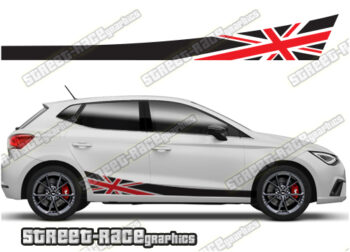Seat Ibiza racing stripes 024 - Union Jack