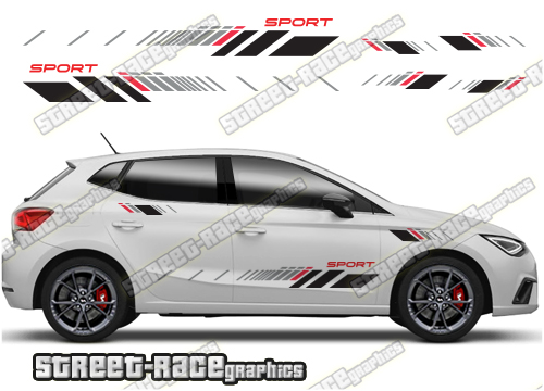 Seat Ibiza racing stripes 031