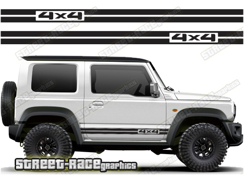 Suzuki Jimny 059 - 4x4 racing stripes