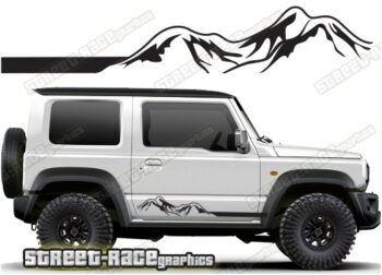 Suzuki Jimny 063 - mountain adventure racing stripes