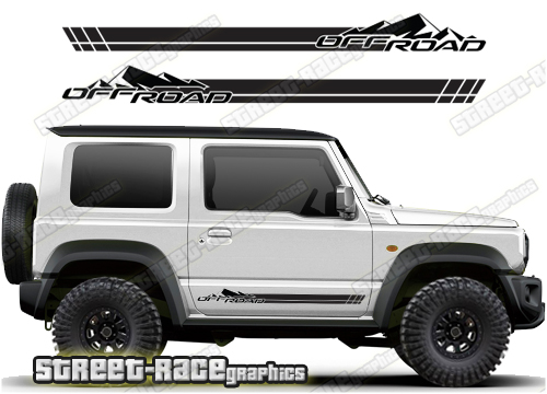 Suzuki Jimny 064 - off road racing stripes