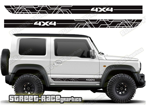 Suzuki Jimny 068 - 4x4 racing stripes