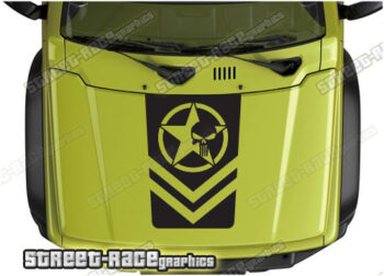 Suzuki Jimny bonnet / hood graphics 007 - USMC PUNISHER