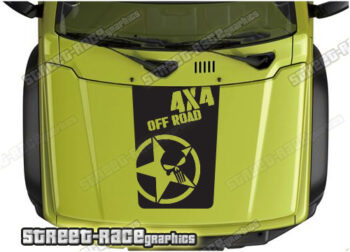 Suzuki Jimny bonnet / hood graphics 010 - 4x4 off road