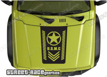 Suzuki Jimny bonnet / hood graphics 016