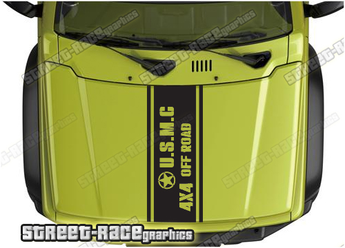 Suzuki Jimny bonnet / hood graphics 038