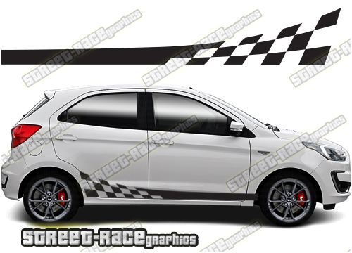 Ford Ka racing stripes 001