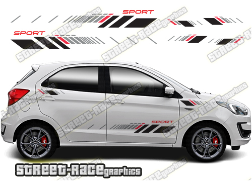 Ford Ka racing stripes 031