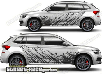 Skoda Kamiq 002 - mud splatter graphics