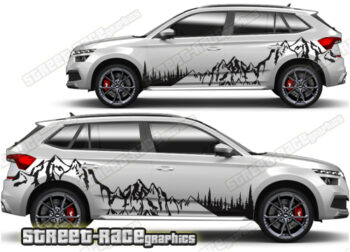 Skoda Kamiq 018 - Mountain adventure overland graphics