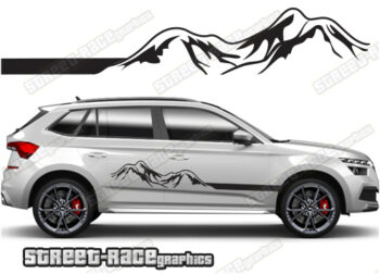 Skoda Kamiq 063 - mountain adventure racing stripes