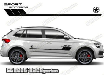 Skoda Kamiq 065 - off road 4x4 racing stripes