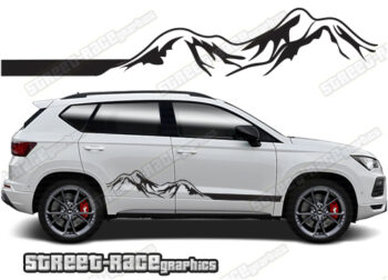 Skoda Karoq 063 - mountain adventure racing stripes
