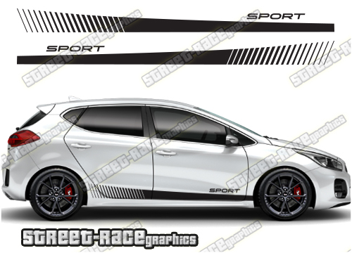 Kia Ceed racing stripes 011