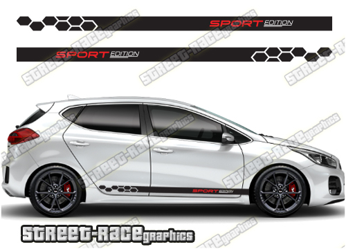 Kia Ceed racing stripes 020