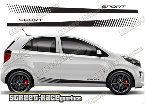 Kia Picanto racing stripes 011