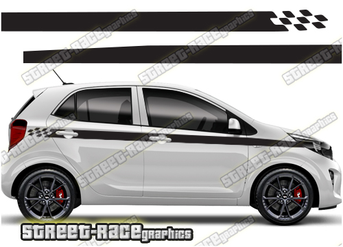 Kia Picanto racing stripes 014