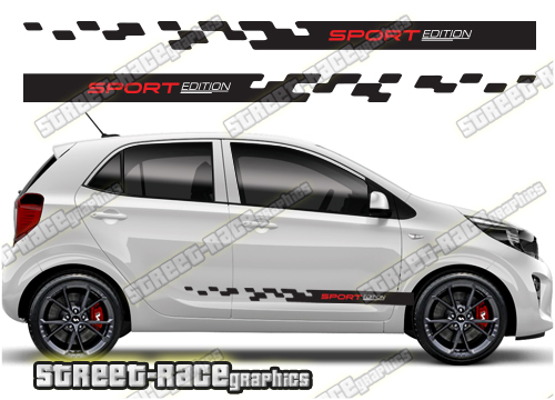 Kia Picanto racing stripes 015