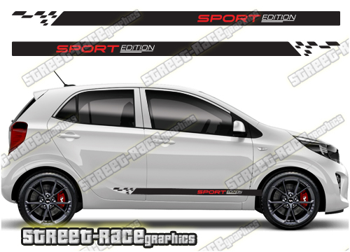 Kia Picanto racing stripes 016