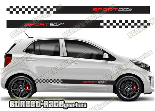 Kia Picanto racing stripes 017