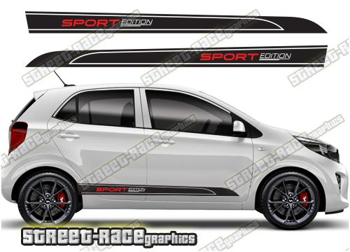 Kia Picanto racing stripes 018