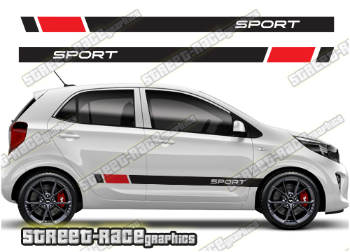 Kia Picanto racing stripes 025