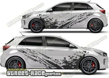 Kia Rio large graphics 003 - Mud splatter