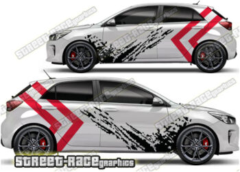 Kia Rio large graphics 004 - Mud splatter