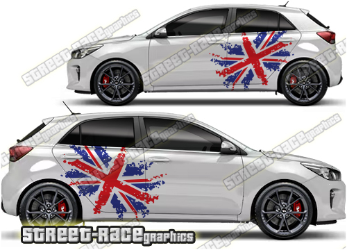 Kia Rio large graphics 025 - UNION JACK