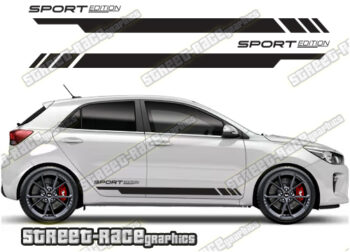 Kia Rio racing stripes 002