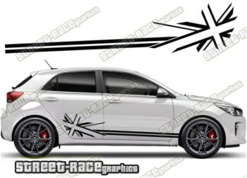 Kia Rio racing stripes 003