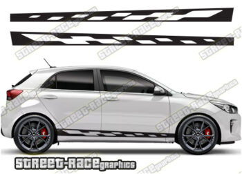 Kia Rio racing stripes 005