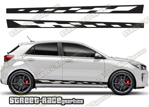 Kia Rio racing stripes 005