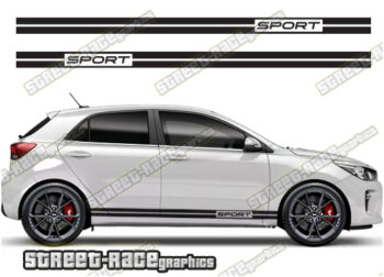 Kia Rio racing stripes 006