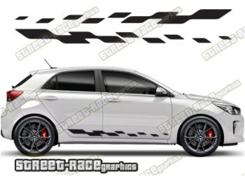 Kia Rio racing stripes 007