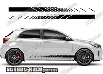 Kia Rio racing stripes 008