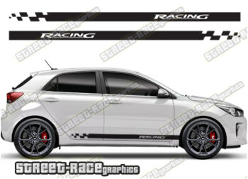 Kia Rio racing stripes 010