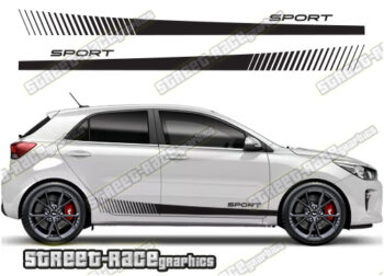 Kia Rio racing stripes 011