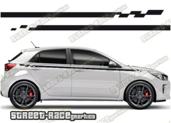 Kia Rio racing stripes 012