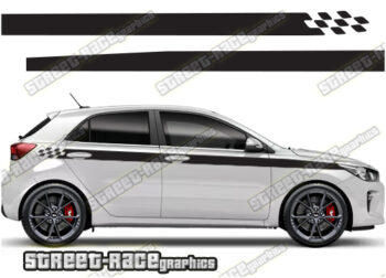 Kia Rio racing stripes 014