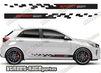 Kia Rio racing stripes 015
