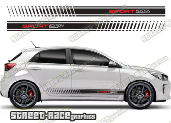 Kia Rio racing stripes 021