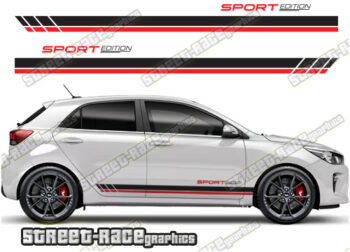 Kia Rio racing stripes 022