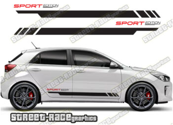 Kia Rio racing stripes 023