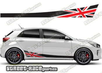 Kia Rio racing stripes 024 - Union Jack