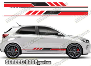 Kia Rio racing stripes 029