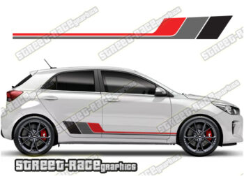 Kia Rio racing stripes 030